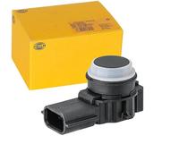HELLA 6PX 358 141-761 Sensor, parking distance control - 3-pin connector - Plugged - Over-paintable - with fastening ring