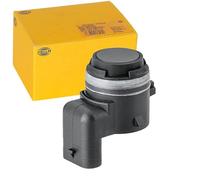 HELLA 6PX 358 141-781 Sensor, parking distance control - 3-pin connector - Plugged - Over-paintable - with fastening ring