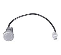HELLA 6PX 358 269-181 Sensor, park distance control - straight - 2-pin connector - Plugged - Cable: 320mm - Paintable - with cable