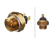 HELLA 6ZT 007 800-061 Temperature Switch, radiator fan - 12V - 2-pin connector - Blade Terminal - Bolted - Normally Open Contact