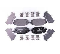 HELLA 8DB 355 020-311 Brake pad set - with acoustic wear warning - T3145 - for e.g. CHRYSLER / DODGE / FIAT / LANCIA / VW