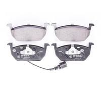 HELLA 8DB 355 021-951 Brake pad set - with integrated wear warning contact - T2438 - for e.g. AUDI / SEAT / SKODA / VOLKSWAGEN