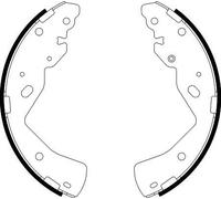 HELLA 8DB 355 038-211 Brake Shoe Set - H1865 - for e.g. FORD