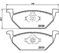 HELLA 8DB 355 008-591 Brake pad set
