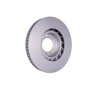 HELLA 8DD 355 133-631 Brake Disc - 55139PRO_HC - High-carbon - Coated - 360mm - 36mm - slotted/internally vented - for e.g. PORSCHE