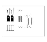 HELLA 8DZ 355 206-131 Accessory Kit, parking brake shoes - X0284 - for e.g. JEEP