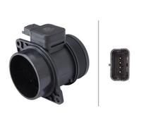 HELLA 8ET 009 142-421 Air Mass Sensor With 4 Pins Pipe-Neck Fits Citroen Peugeot