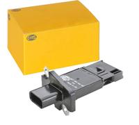 HELLA 8ET 009 142-581 Air Mass Sensor - 4-pin connector - Bolted - without suction pipe