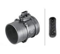 HELLA 8ET 358 095-261 Air Mass Sensor - 5-pin connector - Pipe-neck - without gasket / seal