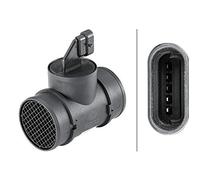 HELLA 8ET 358 095-341 Air Mass Sensor - 5-pin connector - Pipe-neck - without gasket / seal