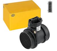 HELLA 8ET 358 095-411 Air Mass Sensor - 4-pin connector - Pipe-neck - without gasket / seal