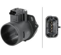 HELLA 8ET 358 095-651 Mass Air Flow Sensor - 4-pin connector - Pipe-neck