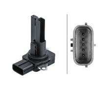 HELLA 8ET 358 095-551 Air Mass Sensor - 5-pin connector - Bayonet