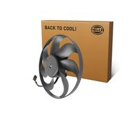 HELLA 8EW 366 420-311 Fan, engine cooling - 12V - 200W - Electric - Ø: 348mm - without radiator fan shroud/without resistor