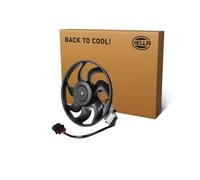 HELLA 8EW 366 420-531 Fan, engine cooling - 12V - 180W - Electric - Ø: 301mm - with control unit - without radiator fan shroud/without resistor