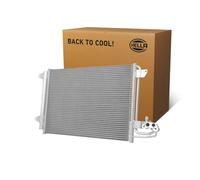 HELLA 8FC 366 220-431 Condenser, air conditioning - Parallel cooling pipes