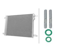 HELLA 8FC 366 221-401 Condenser, air conditioning - Parallel cooling pipes | Aluminium - with gaskets/seals - with dryer