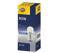 HELLA 8GA 002 071-241 Bulb - R5W - Heavy Duty - 24V - 5W - Socket Type: BA15s - Box - Quantity: 10
