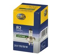 HELLA 8GD 002 088-271 Bulb - R2 (Bilux) - Heavy Duty - 24V - 55/50W - Socket Type: P45t - Box - Quantity: 1