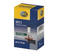 HELLA 8GH 008 358-251 Bulb - H11 - Heavy Duty Expert - 24V - 70W - Socket Type: PGJ19-2 - Box - Quantity: 1