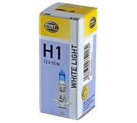 HELLA 8GH 223 498-111 Bulb - H1 - White light up to 4200 Kelvin - 12V - 55W - Socket Type: P14,5s - Box - Quantity: 1