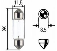 HELLA 8GM 002 092-123 Position End Outline Marker Light Bulb Fits Abarth