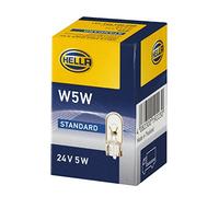HELLA 8GP 003 594-251 Bulb - W5W - Heavy Duty - 24V - 5W - Socket Type: W2,1x9,5d - Box - Quantity: 10