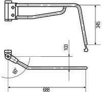 HELLA 8HG 503 019-022 Holder, outside mirror - Electric - Width: 688mm - Height: 345mm - 6-pin connector - right