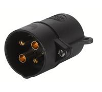 HELLA 8JA 001 920-011 Plug - 24V - 4-pin connector - Plug: Screw Contact - Black