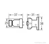HELLA 8JA 002 807-801 Plug
