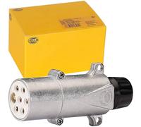 HELLA 8JA 003 832-001 Plug - 7-pin connector - Plug: Screw Contact - Metal - DIN / ISO: 3731