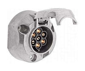 HELLA 8JB 001 941-002 Socket - 7-pin connector - Tin Bronze - Metal Housing - DIN / ISO: 1724 - Quantity: 25