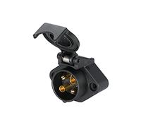 HELLA 8JB 001 944-011 Socket - 24V - 4-pin connector - Plug: Screw Contact - Black