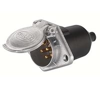 HELLA 8JB 003 834-001 Socket - 24V - 7-pin connector - Plug: Screw Contact - Metal - DIN / ISO: 3731