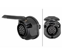 HELLA Socket - 13-pin connector - Plug: Screw Contact 8JB005949-011