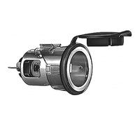 HELLA 8JB 008 023-001 Socket - 12V - 2-pin connector - Fitting - Plug: Blade Terminal - Green