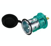 HELLA 8JB 008 023-001 Socket - 12V - 2-pin connector - Fitting - Plug: Blade Terminal - Green