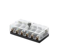 HELLA 8JD 002 291-211 Fuse Box - 6-pin connector - 8A - Crystal clear