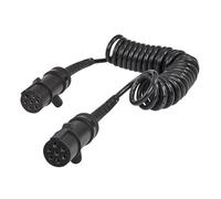 HELLA 8KA 004 797-041 Coiled Cable - 7-pin connector - N-Type - 24V - Plastic