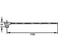 HELLA 8KA 500 218-002 Connecting Cable, exterior mirror - Length: 1150mm - 2-pin connector - Left and right