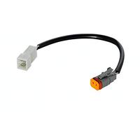HELLA 8KB 990 299-361 Cable Adapter, electro set - 2-pin connector | Plug: DEUTSCH plug - Cable: 200mm