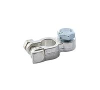HELLA 8KX 707 913-001 Battery Post Clamp - for negative terminal - 12/24V - Ø: 15.9mm - from: 50mm² - to: 120mm² - M 10 x 1,5 - with bolts