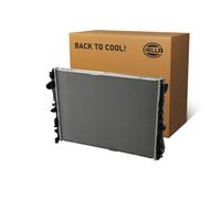 HELLA 8MK 366 301-921 Radiator, engine cooling - Brazed cooling fins - Aluminium/Plastic - without gasket/seal - without expansion tank