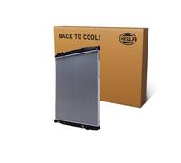 HELLA 8MK 366 302-221 Radiator, engine cooling - Brazed cooling fins - Aluminium/Plastic - with oil cooler/without gasket/seal - without expansion tank/without frame