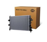 HELLA 8MK 366 302-481 Radiator, engine cooling - Brazed cooling fins - Aluminium/Plastic - with gaskets/seals - without expansion tank