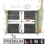 Hella 8MK 376 790-051 Radiator for Engine Cooling