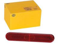 HELLA 8RA 009 226-131 Reflex Reflector - Lens Colour: Red - oval - Glued/mounting - for horizontal fastening - Rear - Quantity: 1