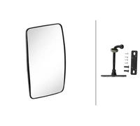 Hella Ramp Mirror 8SB 002 995-151 - Synthetic Housing Black 241 x 158 mm - Right