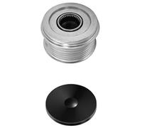 HELLA 9XU 358 038-591 Alternator Freewheel Clutch - Thread Size: M17x1,5 - Number of grooves: 6 - with cap