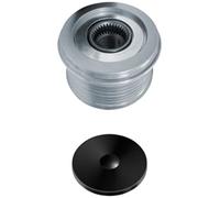 HELLA 9XU 358 039-051 Alternator Freewheel Clutch - Thread Size: M17x1,5 - Number of grooves: 5 - with cap